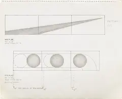 Untitled by Lee Lozano, 1968, graphite and ink on paper, sold Sep 2023