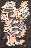 Jean Dubuffet, La Flamme, 1966, ink and pencil on paper