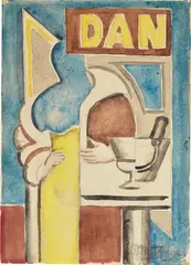 Jean Metzinger, Dancing, 1926-1927, watercolor and pencil on paper