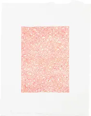T-Ramparts (study for etching) by James Siena, 2003, colored pencil on paper, sold Sep 2023
