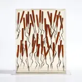 Arman, Untitled, 1974, palette knives in polyester resin