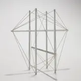 Kenneth Snelson, Maquette for Six #2, 1967, aluminum and steelon