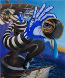 Carter Flachbarth, VOYGR, 2021, acrylic on canvas