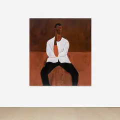 Patrick Eugène, The Untitled Thinker, 2021, acrylic on canvas
