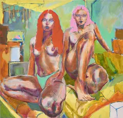 Caroline Absher, Ego, Heart, 2020, oil on canvas