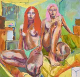 Caroline Absher, Ego, Heart, 2020, oil on canvas