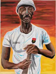 Marcus Brutus, Confined to Angola, 2020, acrylic on linen