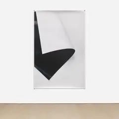 paper drop (black) by Wolfgang Tillmans, 2001, inkjet print, sold Sep 2023