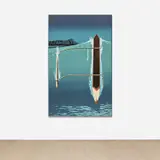 Alex Dordoy, Regatta, 2019, acrylic on canvas