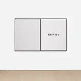 Prima Facie (Fifth State): Brevity by John Baldessari, 2006–2007, ink-jet print mounted on aluminum and enamel paint on canvas, in artist’s frame, in 2 parts, sold Sep 2023