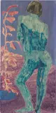 March Avery, Blue Nude - backview, 1965, oil on canvas