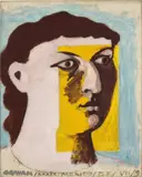 John Graham, Untitled (Face of a Woman; Portrait of Anni Albers)