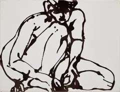 David Smith, Untitled (Nude), 1964, enamel on canvas