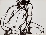 David Smith, Untitled (Nude), 1964, enamel on canvas