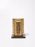La macchina (Egisto), studio by Arnaldo Pomodoro, 1983, bronze with gold plating, sold Sep 2023
