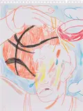 Brianna Rose Brooks, Interference, 2019, colored pencil on paper