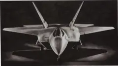 Study for Jet Fighter by Robert Longo, 2010, ink and charcoal on vellum, sold Sep 2023