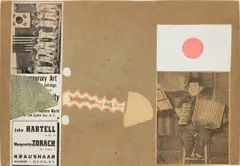 Little Sailors by Ray Johnson, 1953-1954, collage and printed paper collage on cardboard, sold Sep 2023