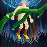 Jordi Ribes, Underwater 4, 2022, oil on canvas