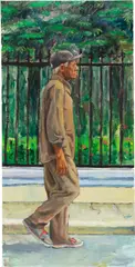 Raelis Vasquez, El Vecino (The Neighbor), 2019–2020, acrylic and oil on canvas