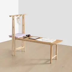 Marina Abramović, The Chamber of Stillness, 2013, bed for human use, crystal quartz stone (selected by the artist in Brazil), lab coat, lavender pillow, eye cover, door lock and instructions for use