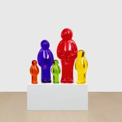 Mauro Perucchetti, Jelly Baby Family 1.3, 2022, pigmented resin, in 5 parts