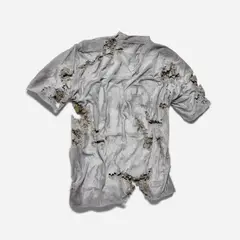 Daniel Arsham, Pyrite Football Jersey, 2015, pyrite, glass and Hydro-Stone