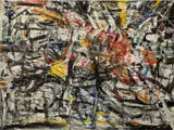 Emilio Vedova, Ciclo della Protesta (Brasile '56), 1956, oil on paper mounted on canvas