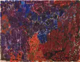 Lynne Mapp Drexler, Untitled (Dark), 1962, oilstick on paper