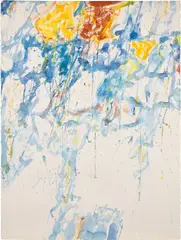 Sam Francis, Sky Forms, 1956, watercolor on paper