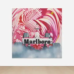 First Place by James Rosenquist, 2005, oil on canvas mounted to panel with acrylic 3D element and battery-operated switch, sold Nov 2023