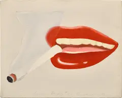 Tom Wesselmann, Smoker Study #41, 1967, oil on canvas