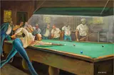 Ernie Barnes, Untitled, 1973, acrylic on canvas