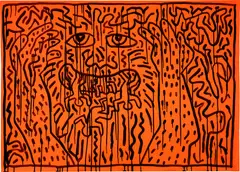Untitled by Keith Haring, 1983, Sumi ink on paper, sold Nov 2023