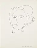 Henri Matisse, Le Turban, pen and India ink on paper