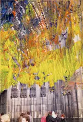 Untitled (1.8.89) by Gerhard Richter, oil paint on chromogenic print, sold Nov 2023