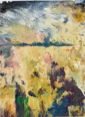 Untitled (13.4.08) by Gerhard Richter, lacquer on printed paper mounted on card, sold Nov 2023