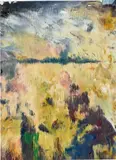 Untitled (13.4.08) by Gerhard Richter, lacquer on printed paper mounted on card, sold Nov 2023