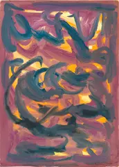 Beauford Delaney, Wine, 1962, gouache on paper