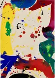 Untitled by Sam Francis, 1965, acrylic on paper, sold Nov 2023