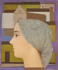 Héctor Poleo, Mujer con pañuelo, 1957, oil on canvas