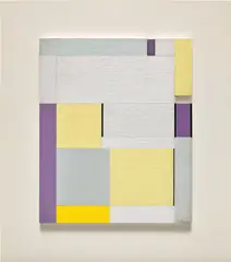 Relief by Ilya Bolotowsky, 1960, oil on wood construction, sold Nov 2023