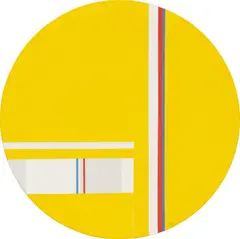 Ilya Bolotowsky, Yellow Tondo, 1966, acrylic on canvas