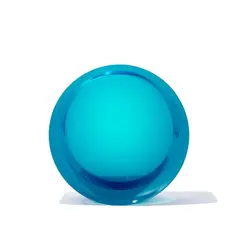 DeWain Valentine, Concave Circle Blue Green, 1968, cast polyester resin