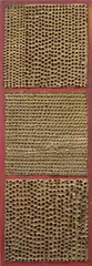 Clouage by Mathias Goeritz, 1979, punctured metal sheet on painted wood, offered Nov 2023