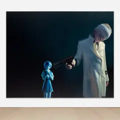 Gottfried Helnwein, Untitled (The Disasters of War 24), 2010, mixed media, oil and acrylic on canvas