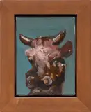 George Condo, Torro, 1984, oil on canvas, in artist's frame