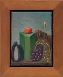George Condo, Still Life, 1984, oil on canvas, in artist's frame