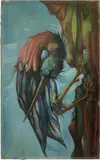 Leon Kelly, Bird on an Asian Pinnacle, 1951, oil on canvas