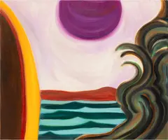 Untitled by Marina Perez Simão, 2021, oil on canvas, sold Nov 2023